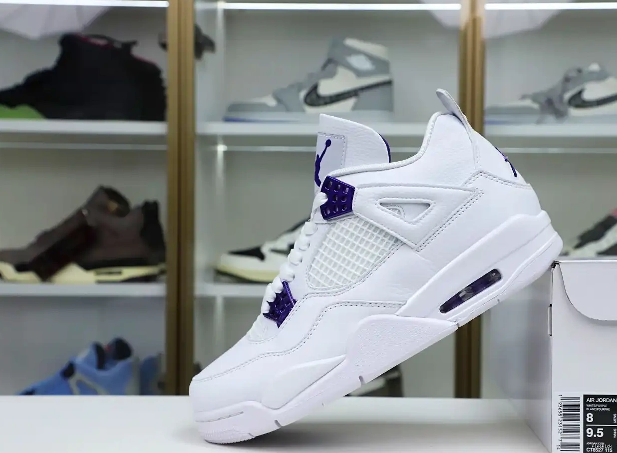 4 JORDAN METALLIC PURPLE AIR 0503